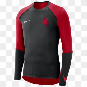 Men"s Houston Rockets Nike L/s On-court Shooting Shirt - Golden State Warriors Nike Long Sleeve, HD Png Download - houston rockets png