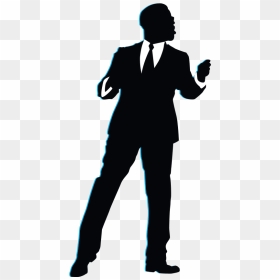 Nathan - Standing, HD Png Download - man in suit silhouette png