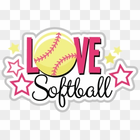 Love Softball Clipart, HD Png Download - softball clipart png