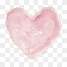 Watercolor Painting Illustration Transprent - Heart, HD Png Download - pink twitter png