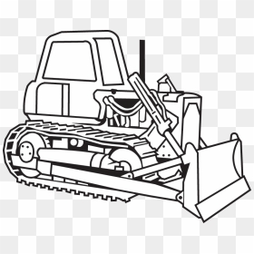 Bulldozer Clipart , Png Download - Construction Machine Line Drawing Png, Transparent Png - bulldozer png