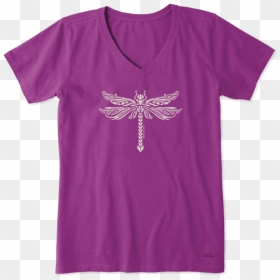 Life Is Good Dragonfly Shirts, HD Png Download - dragonfly silhouette png