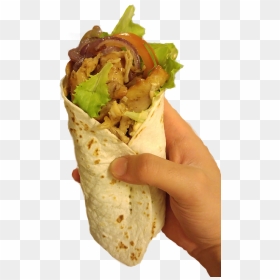 Doner Kebab Png - Hand Holding Burrito Transparent, Png Download - kebab png