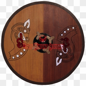 Round Horse Warrior Viking Shield - Shield, HD Png Download - viking shield png