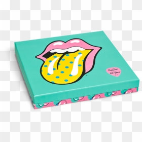 Coffret Rolling Stone Happy Socks, HD Png Download - rolling stones tongue png