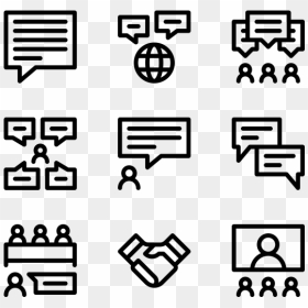 Blockchain Icons, HD Png Download - discussion png