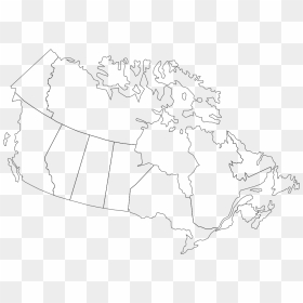 Canada Maple Leaf Svg Clip Arts - Map Of Canada Outline Png, Transparent Png - canada maple leaf png
