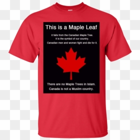 This Is A Maple Leafnot Muslim, HD Png Download - canada maple leaf png