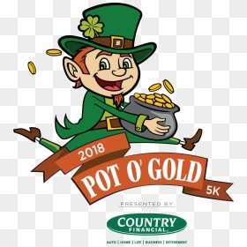 Leprechaun Clipart Boot - Country Financial, HD Png Download - leprechaun pot of gold png