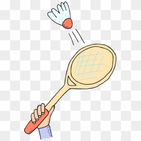 Vector Illustration Of Sport Of Badminton Racket Or - Tennis Racket, HD Png Download - badminton racket png