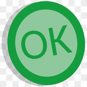Ok Circle Symbol, HD Png Download - ok sign png