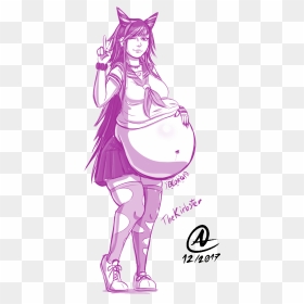 Ibuki"s Ibelly [request] - Cartoon, HD Png Download - ibuki png