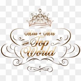 Transparent Beauty Pageant Crown Clipart - Miss Top Of The World Plus Size 2019, HD Png Download - pageant crown png