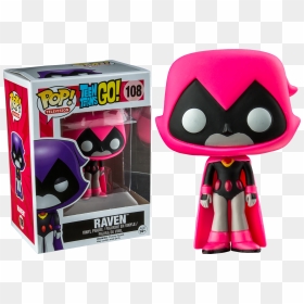 Funko Pop Teen Titans Go Raven Pink, HD Png Download - raven teen titans png