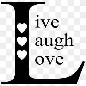 Afbeeldingsresultaat Voor Live Laugh Love - Heart, HD Png Download - live laugh love png