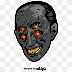 Illustration, HD Png Download - zombie head png