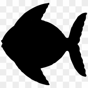 Fat Fish Silhouette, HD Png Download - fish scales png
