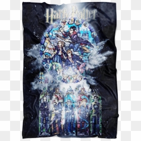 Harry Potter Fleece Blanket Powder Explosion Black - Board Short, HD Png Download - powder explosion png