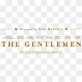The Gentlemen - Gentlemen Movie Logo, HD Png Download - charlie hunnam png