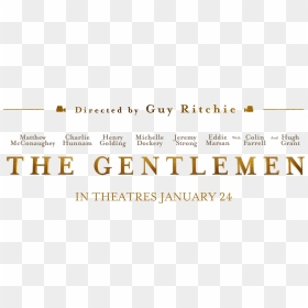 The Gentlemen - Gentlemen Movie Logo, HD Png Download - charlie hunnam png