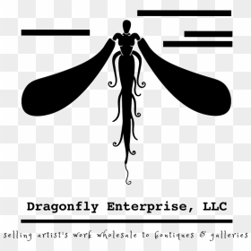 Dragonfly Enterprises - Illustration, HD Png Download - dragonfly silhouette png