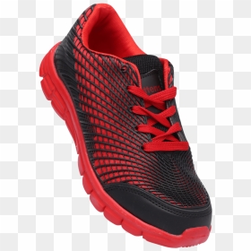 Boys Red Lace Up Sport Shoe - Running Shoe, HD Png Download - red lace png
