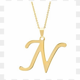 Wholesale Alphabet Letter Charm Necklaces  - Pendant, HD Png Download - bling necklace png