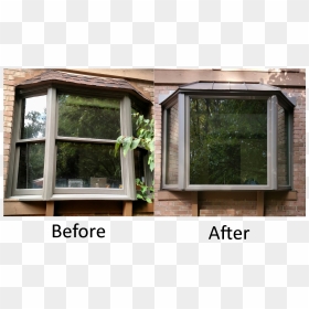 This Was The Most Recent Bay Installed By Jfk Window - Bay Window Aluminum Roof, HD Png Download - bay window png