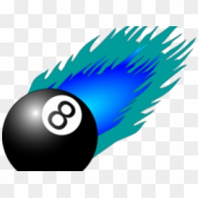 8 Ball Pool Clipart Eight Ball - Flames Clip Art, HD Png Download - magic 8 ball png