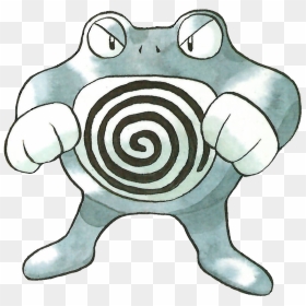 Poliwrath Pokemon Red And Green Official Game Art - Poliwrath Art Pokemon Red Blue, HD Png Download - poliwrath png