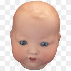 Antique German Bisque Am 351 Baby Doll Head - Baby Doll Transparent Background, HD Png Download - baby doll png