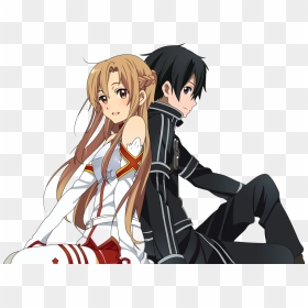 Kirito And Asuna Transparent, HD Png Download - anime couple png