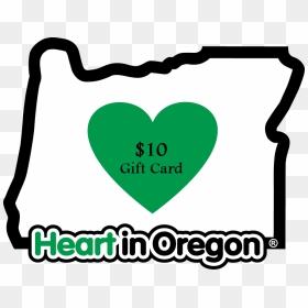 Heart Oregon Sticker Clipart , Png Download - Heart, Transparent Png - queen of hearts card png