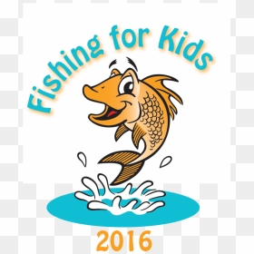 Ffk Logo With Year - Fishing Pictures For Kids, HD Png Download - fish jumping png
