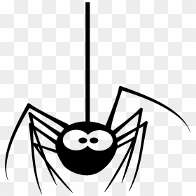 Spider Cartoon, HD Png Download - dragonfly silhouette png