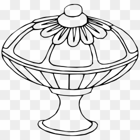Vase 13 Line Drawing Clip Arts - Line Art, HD Png Download - drawing icon png