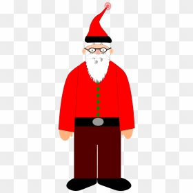 Cuerpo De Santa Claus, HD Png Download - santa hat and beard png