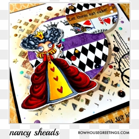 Poster, HD Png Download - queen of hearts card png