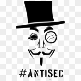 Operation Antisec, HD Png Download - hitler moustache png