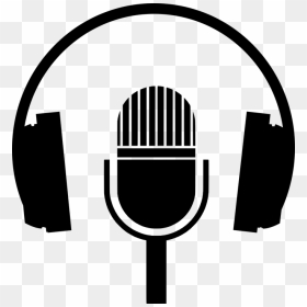 Music Headphone Logo Png, Transparent Png - microphone logo png