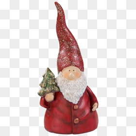 Christmas Elf With Pointed Hat, - Weihnachtswichtel, HD Png Download - santa hat and beard png