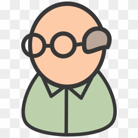 Icon Art Old Man Clipart - Old Man Clipart Transparent, HD Png Download - man clipart png