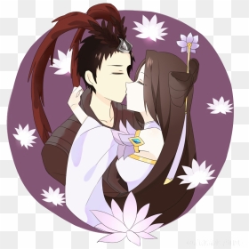 Kiss Significant Other Cartoon - Cartoon, HD Png Download - anime couple png