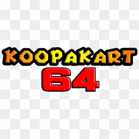 Koopa Kart 64 Logo, HD Png Download - mario kart logo png
