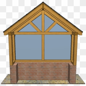 Oak Bay Gable Window Inside - Window, HD Png Download - bay window png