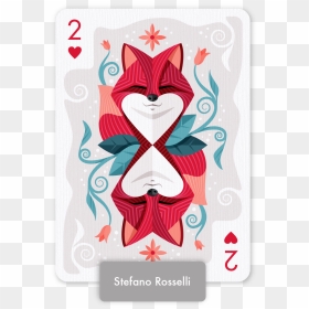 Playing Card Designs, HD Png Download - queen of hearts card png