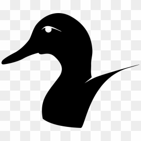 Duck Head Silhouette, HD Png Download - duck silhouette png