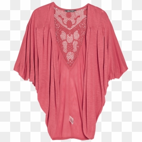 Cardigan With Lace Red - Cardigan, HD Png Download - red lace png