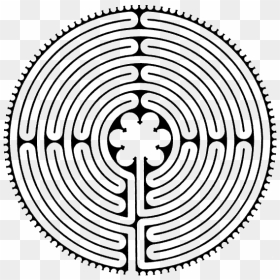 Labyrinth 11 Chartres Plain - Chartres Labyrinth, HD Png Download - labyrinth png