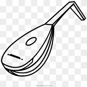 Lute Coloring Page - Lute Black And White, HD Png Download - lute png